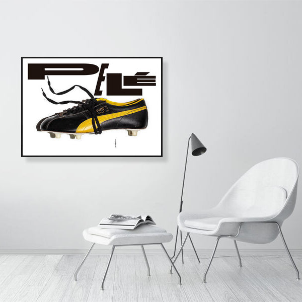 Fotografía de la obra con marco negro y en tamaño 70x100cm