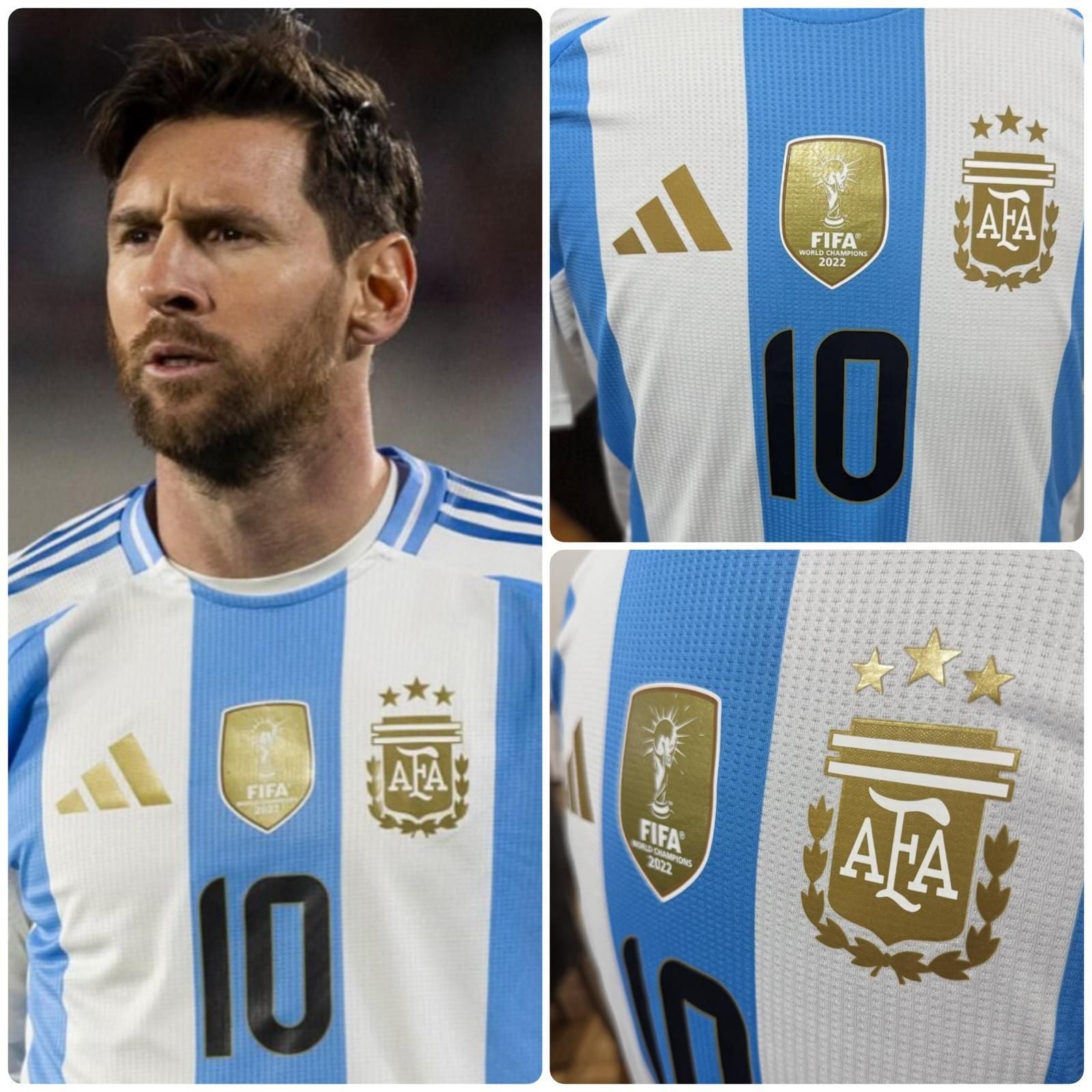 Comparativa de la imagen del jugador en el segundo tiempo con la camiseta en venta.