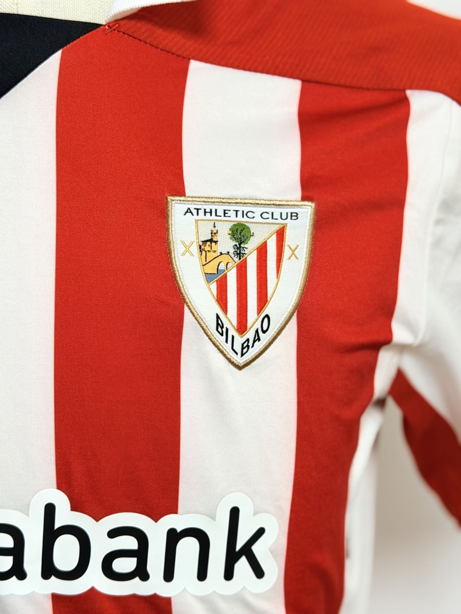 Vista ampliada del escudo del Athletic Club Bilbao