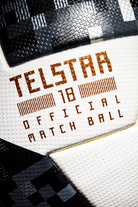 Vistal del modelo Telstar 18 con serigrafía en color dorado