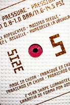 Vista de la zona de inflado. Válvula de goma en color rojo. Perfecto estado. Made in China